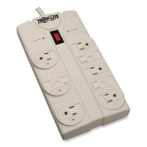 Image of Tripp Lite Protect It! Surge Protector, 8 Ac Outlets, 25 Ft Cord, 1,440 J, Light Gray