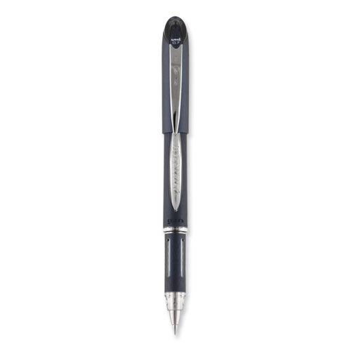 Uniball® Jetstream Ballpoint Pen, Stick, Fine 0.7 Mm, Black Ink, Black Barrel
