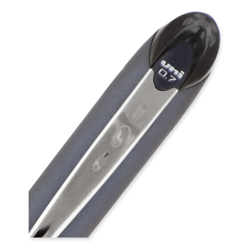 Image of Uniball® Jetstream Ballpoint Pen, Stick, Fine 0.7 Mm, Black Ink, Black Barrel