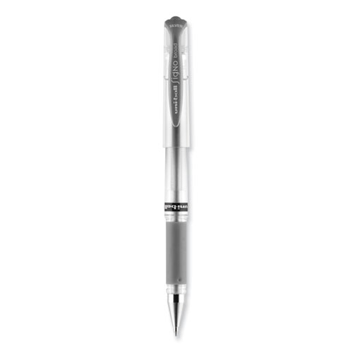 IMPACT Gel Pen, Stick, Medium 1 mm, Silver Metallic Ink, Silver Barrel