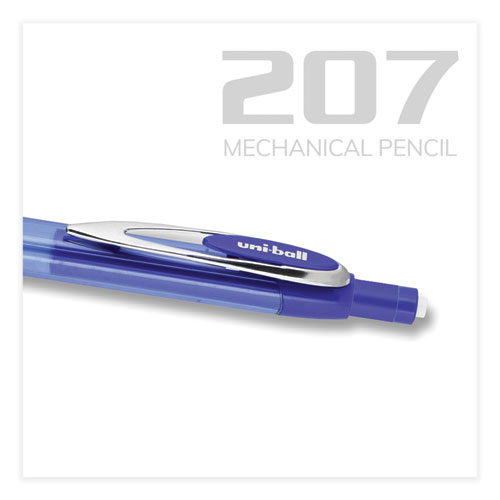 Image of Uniball® 207 Mechanical Pencil, 0.7 Mm, Hb (#2), Black Lead, Blue Barrel, Dozen