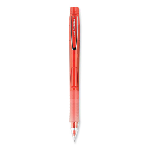 Chroma Mechanical Pencil, 0.7 mm, HB (#2), Black Lead, Red Barrel, Dozen