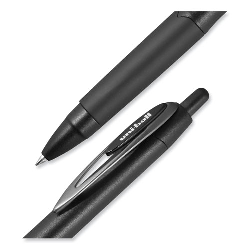 207 Plus+ Gel Pen, Retractable, Medium 0.7 mm, Black Ink, Black Barrel, 36/Pack