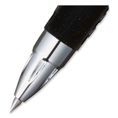 207 Signo Gel Ultra Micro Gel Pen, Retractable, Extra-Fine 0.38 mm, Blue Ink, Clear/Black Barrel