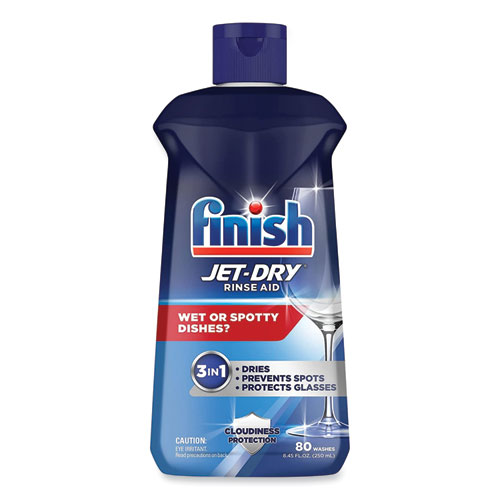 FINISH® Jet-Dry Rinse Agent, 8.45 oz Bottle, 8/Carton