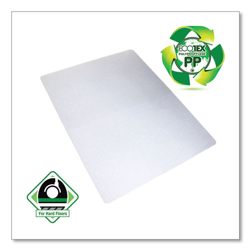 Image of Floortex® Ecotex Polypropylene Rectangular Chair Mat For Carpets, 29 X 46, Translucent