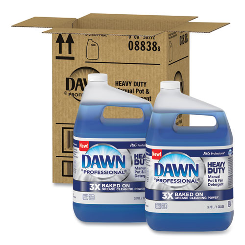 Heavy-Duty Manual Pot/Pan Dish Detergent, Original Scent, 1 gal Bottle, 2/Carton