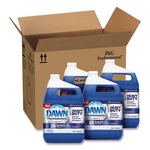 Dawn® Professional Heavy-Duty Manual Pot/Pan Dish Detergent, Original Scent, 1 Gal Bottle, 4/Carton