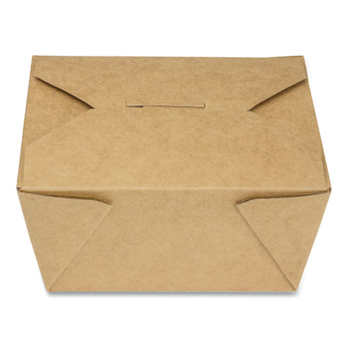 GEN Reclosable Kraft Take-Out Box, 110 oz, Paper, 160/Carton