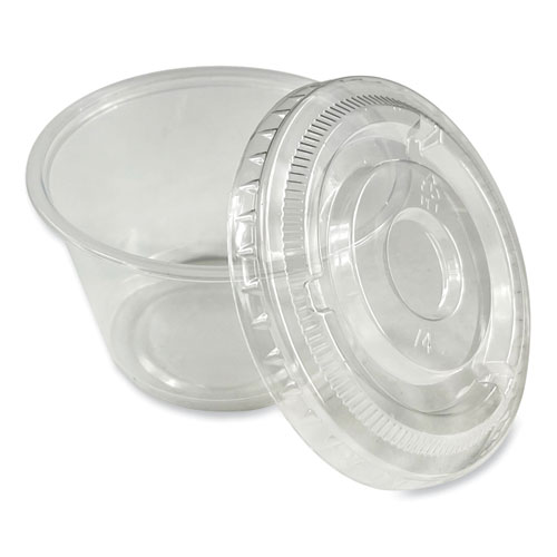 Image of Boardwalk® Souffle/Portion Cups, 4 Oz, Polypropylene, Translucent, 2,500/Carton