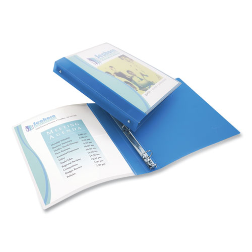 Image of Avery® Flexible View Binder With Round Rings, 3 Rings, 0.5" Capacity, 11 X 8.5, Blue