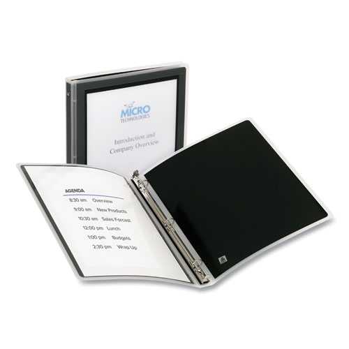 Image of Avery® Flexi-View Binder With Round Rings, 3 Rings, 0.5" Capacity, 11 X 8.5, Black