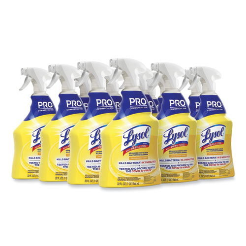 Image of Professional Lysol® Brand Advanced Deep Clean All Purpose Cleaner, Lemon Breeze, 32 Oz Trigger Spray Bottle
