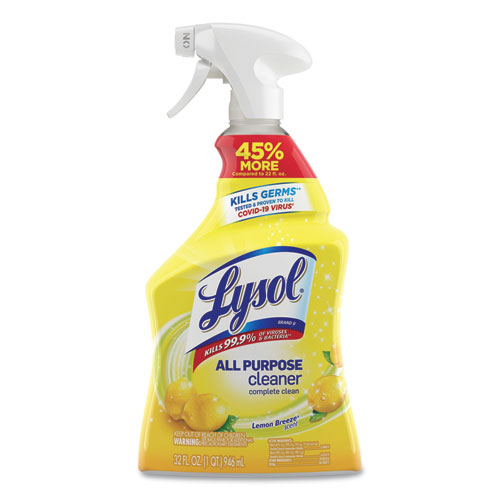 LYSOL® Brand Ready-to-Use All-Purpose Cleaner, Lemon Breeze, 32 oz Spray Bottle