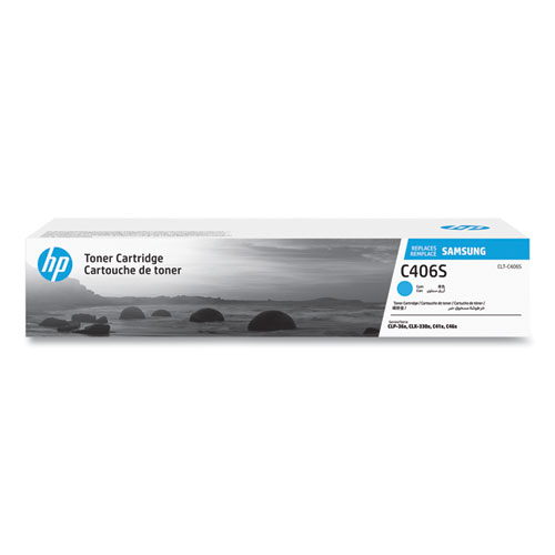 Image of Samsung St988A (Clt-C406S) Toner, 1,000 Page-Yield, Cyan