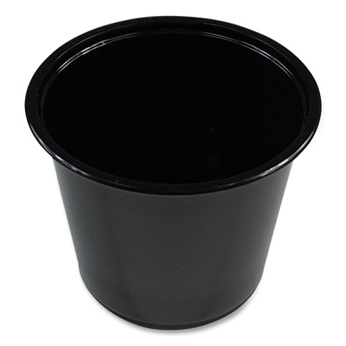 Souffle/Portion Cups, 5.5 oz Polypropylene, Black, 2,500/Carton
