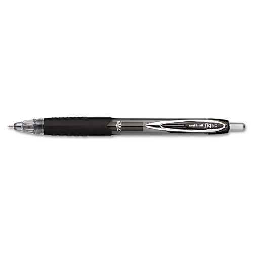 uniball® Signo 207 Needle Point Gel Pen, Retractable, Medium 0.7 mm, Black  Ink, Black Barrel, Dozen
