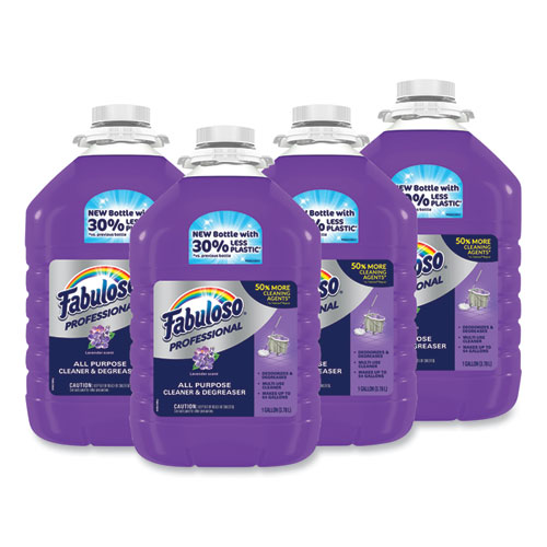 Fabuloso® All-Purpose Cleaner, Lavender Scent, 1 gal Bottle, 4/Carton