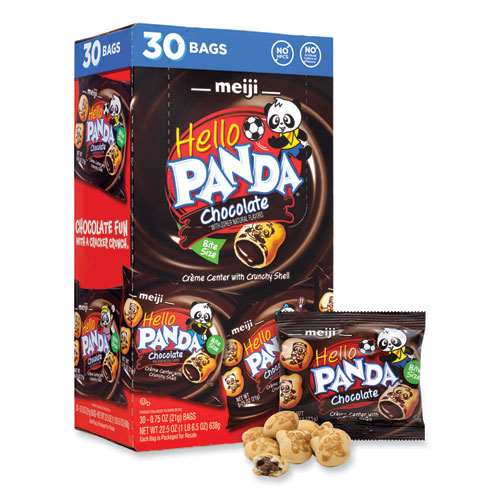 Meiji Hello Panda Chocolate Creme Filled Cookies, 0.75 Oz Bag, 30 Bags/Carton, Ships In 1-3 Business Days