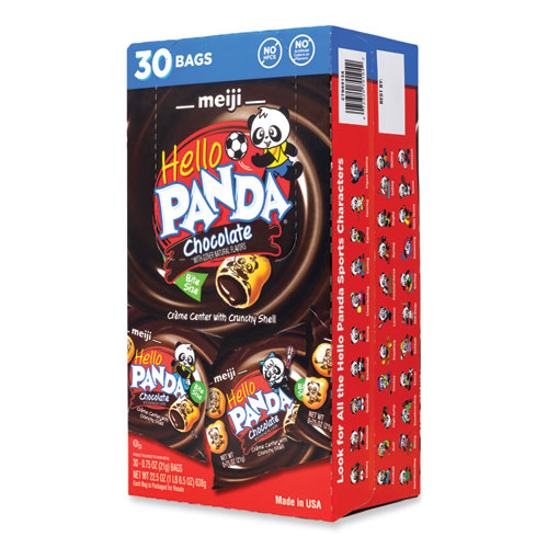 Hello Panda Chocolate Creme Filled Cookies, 0.75 oz Bag, 30 Bags/Carton, Ships in 1-3 Business Days