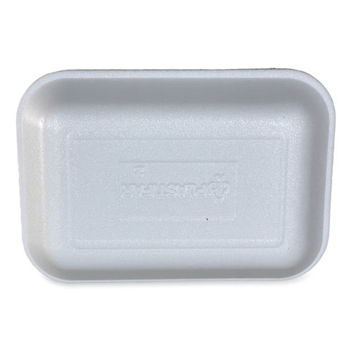 Meat Trays, #2. 8.5 x 6.03 x 1.11, White, 500/Carton