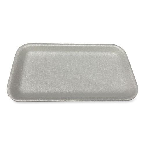 Image of Gen Meat Trays, #17S, 8.5 X 4.69 X 0.64, White, 500/Carton