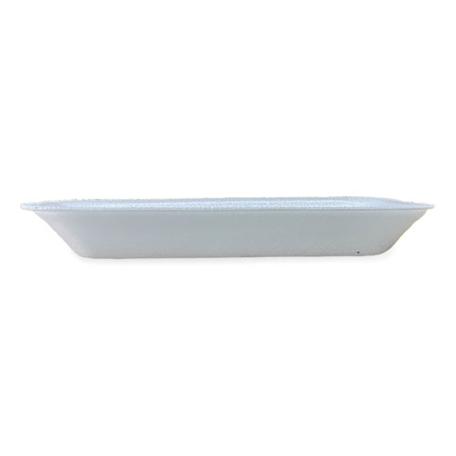 Meat Trays, #1.5, 8.38 x 3.94 x 1.1, White, Foam, 1,000/Carton