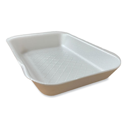 Meat Trays, #3P, 8.7 x 6.6 x 1.1, White, 400/Carton