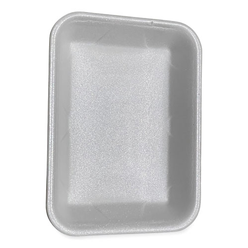 Image of Gen Meat Trays, #4P, 9.5 X 7.19 X 1.2, White, 500/Carton