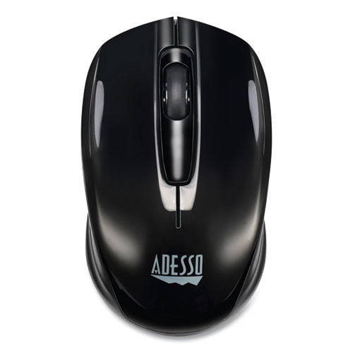 Adesso Imouse S50 Wireless Mini Mouse, 2.4 Ghz Frequency/33 Ft Wireless Range, Left/Right Hand Use, Black
