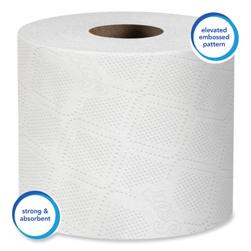 Image of Scott® Essential 100% Recycled Fiber Srb Bathroom Tissue, Septic Safe, 2-Ply, White, 473 Sheets/Roll, 80 Rolls/Carton