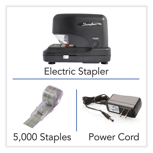 High-Volume Electric Stapler, 30-Sheet Capacity, Black