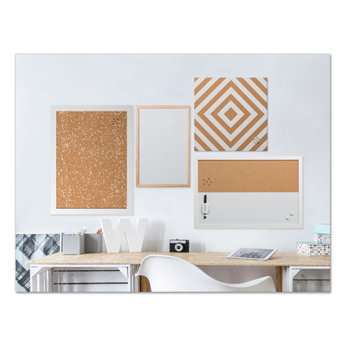 Image of Mastervision® Positive Flow Neutrals Message Board Set: (2) Bulletin, (1) Bulletin/Dry Erase, (1) Magnetic Dry Erase, Assorted Sizes