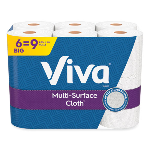 Viva® Multi-Surface Cloth Choose-A-Sheet Kitchen Roll Paper Towels 2-Ply, 11 x 5.9, White, 83/Roll, 6 Rolls/Pack, 4 Packs/Carton