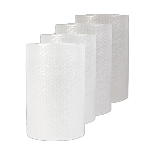Image of Universal® Bubble Packaging, 0.31" Thick, 12" X 125 Ft, Perforated Every 12", Clear, 4/Carton