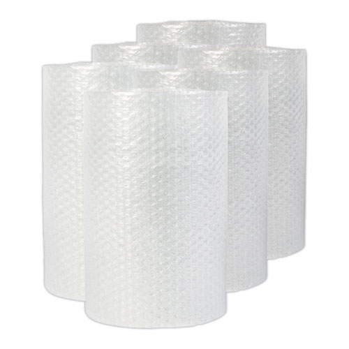 Universal® Bubble Packaging, 0.5" Thick, 12" X 30 Ft, Perforated Every 12", Clear, 6/Carton