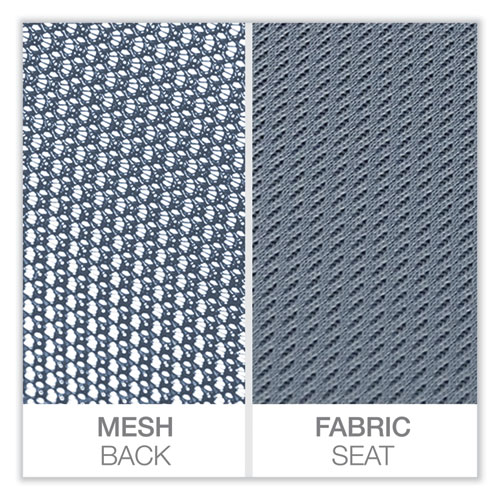 Image of Workspace By Alera® Mesh Back Fabric Task Chair, Supports Up To 275 Lb, 17.32" To 21.1" Seat Height, Seafoam Blue Seat/Back