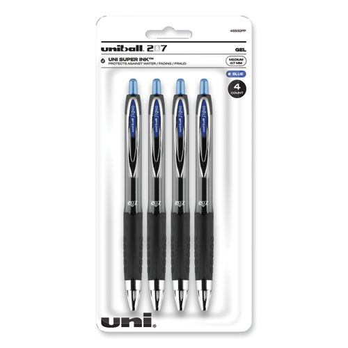 Uni-Ball Power Tank RT Retractable Ballpoint Pen, 1mm, Black Ink, Smoke/Black Barrel, Dozen