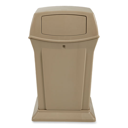 Rubbermaid® Commercial Ranger Fire-Safe Container, 45 gal, Structural Foam, Beige