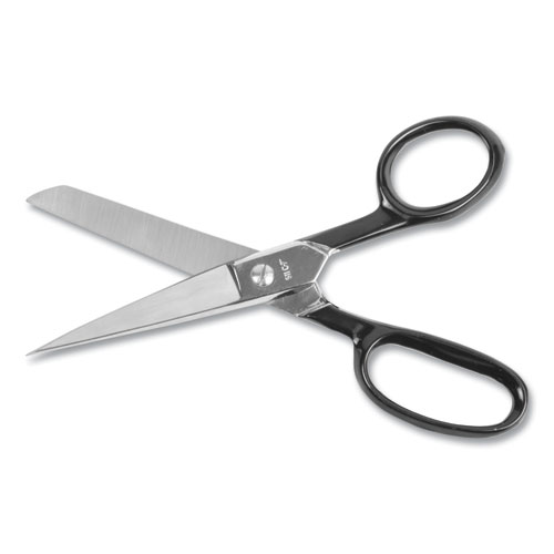 Image of Hot Forged Carbon Steel Shears, 7" Long, 3.13" Cut Length, Black Straight Handle