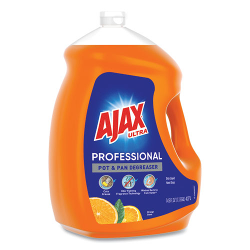 Image of Ajax® Dish Detergent, Orange Scent, 145 Oz Bottle, 4/Carton