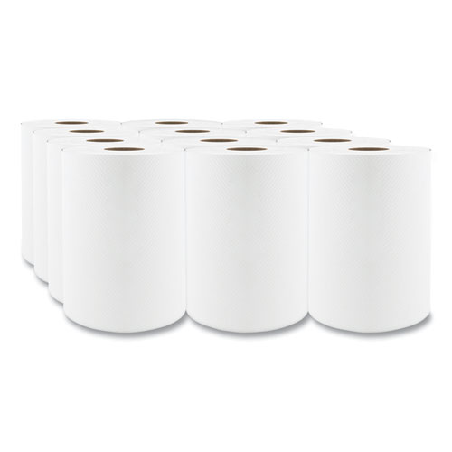 Image of Cascades Pro Select Roll Paper Towels, 1-Ply, 7.88" X 350 Ft, White, 12 Rolls/Carton
