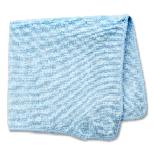 Image of Rubbermaid® Commercial Microfiber Cleaning Cloths, 16 X 16, Blue, 24/Pack