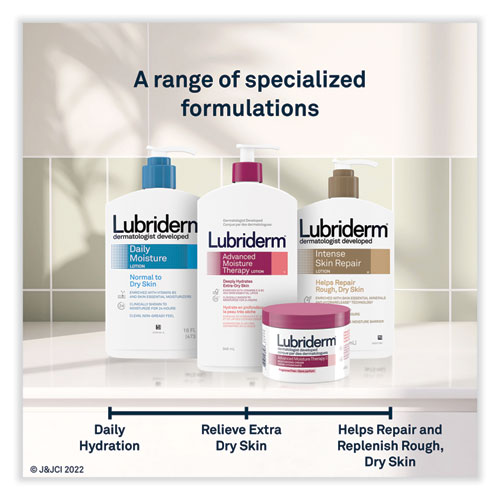 Image of Lubriderm® Skin Therapy Hand And Body Lotion, 16 Oz Pump Bottle, 12/Carton
