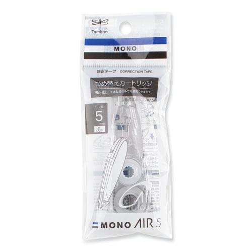 MONO Air Pen-Type Correction Tape, Refillable, Clear Applicator