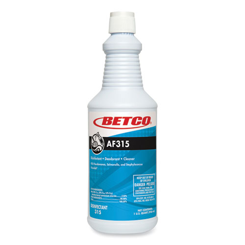 Betco® AF315 Disinfectant Cleaner, Citrus Floral Scent, 32 oz Bottle, 12/Carton