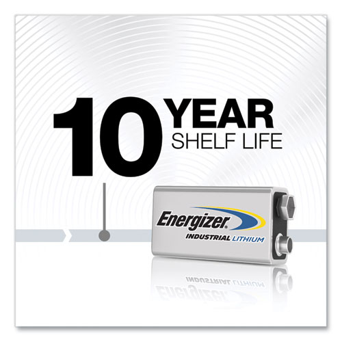 Image of Energizer® Industrial Lithium 9V Battery, 9 V, 12/Box