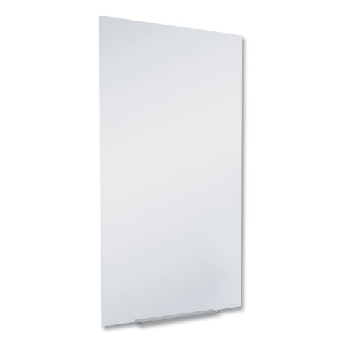 InvisaMount Vertical Magnetic Glass Dry-Erase Boards, 28 x 50, White Surface