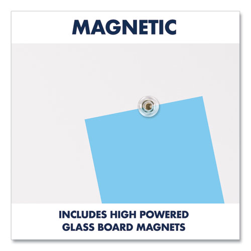 Image of Quartet® Invisamount Vertical Magnetic Glass Dry-Erase Boards, 28 X 50, White Surface
