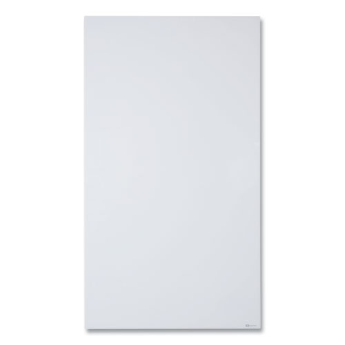 Quartet® Invisamount Vertical Magnetic Glass Dry-Erase Boards, 42 X 74, White Surface